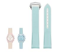 HYHJYMG Para Swatch Planet Joint Name Series 20mm Color a Juego Correa de Reloj de Silicona Interfaz de Arco Impermeable reemplazar Correas de Reloj