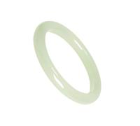 HYHJYMG Pulsera de Jade para Mujer - Pulsera de Jade Natural Feng Shui Chino para Buena Suerte y Riqueza - Brazalete de Moda Blanco para cumpleaños