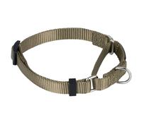 Hyhug Collar de Nailon Resistente para Perros machos y Hembras Grandes, medianos y pequeños, Entrenamiento para Caminar, Uso Diario (S, Verde Militar)