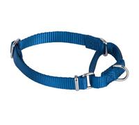 Hyhug Collar de Nailon Resistente para Perros machos y Hembras Grandes, medianos y pequeños, Entrenamiento para Caminar, Uso Diario (S, Azul clásico)