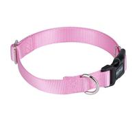 Hyhug Collar de perro resistente para perros medianos, rosa, nailon de liberación rápida, entrenamiento ajustable sin tirones y paseo diario (mediano, rosa bonbon)