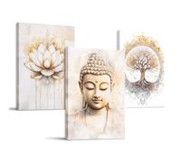 hyidecorart Cuadros Decoracion Salon Grandes, 30x40 cm Pintura del Buda del Loto del Árbol de la Vida, Cuadros Decorativos Modernos Religiosa Adecuado para Dormitorios Pasillos Comedores