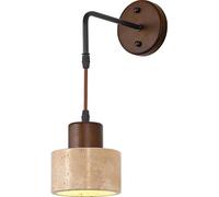 HYJAUSXB Apliques de Pared Estilo Granja para Dormitorio, de Piedra Natural, Modernos, de mármol, Colgantes, de Madera, Estilo Industrial de Mediados de Siglo, para Sala de Estar, mesita de Noche