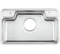 HYJAUSXB Barra de Cocina Grande Negra Grifo extraíble, desagüe purificador y Kits de instalación, Acero Inoxidable 304 de un Solo tazón, Barra de preparación (tamaño: 78