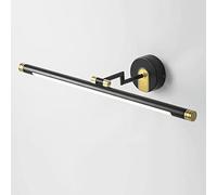 HYJAUSXB Espejo de baño con luz LED - Lámpara de Pared de Cobre Macizo con iluminación Frontal antivaho para tocador, Accesorio Iluminado Slish CABI