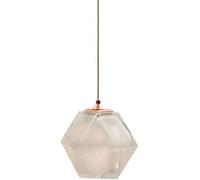 HYJAUSXB Lámpara Colgante Minimalista, lámpara de araña de Metal prismático de Vidrio de una Sola Cabeza G9, lámpara Colgante para Comedor, Sala de Estar y Dormitorio.