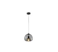 HYJAUSXB Lámpara de araña de Globo de Cristal, Accesorios de Techo Modernos, lámpara Colgante Negra Vintage de Estilo Retro de Mediados de Siglo para Cocina, Sala de Estar y Dormitorio.