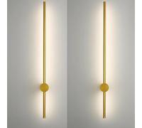 HYJAUSXB Lámpara de baño Negra giratoria 350° LED Vani Lights Apliques de Pared Modernos para baño Acabado Cepillado Juego de 2 Piezas Blanco frío Iluminación de Acento para Espejo de 60 cm