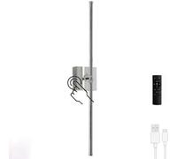 HYJAUSXB Lámpara de Pared LED inalámbrica, con batería, rotación de 360° con Mando a Distancia, Regulable Mediante Tacto, Recargable por USB, luz de Lectura para Interiores, 5000 mAh, 7 W.