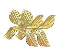 HYJYGM 2pcs Metal Crystal Base Stand Leaves Shaped Sphere Display Holder for Crystal Decor Home Wedding Party