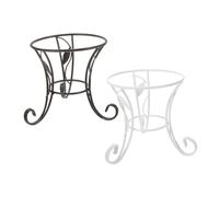 HYJYGM 2pcs Tall Metal Gazing Stand for Indoor Outdoor Use European Holder with Firm Support Stable Garden Globe Display Stand for Decorative Balls Black and White Iron Tripod