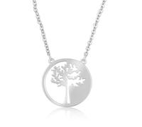 HYJYGM 925 Pure Tree of Life Luck Pendant Necklace for Women Girls Pretty Fine Jewelry Amazing Gift