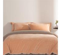 HYJYGM A-Class Velvet 4-Piece Bedding Set - Winter Warm Bed Linen for Home 4-Pieceskin -Friendly and Non-irritating(Cream,Queen)