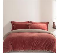 HYJYGM A-Class Velvet 4-Piece Bedding Set - Winter Warm Bed Linen for Home 4-Pieceskin -Friendly and Non-irritating(Red,Queen)