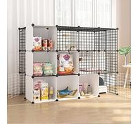 HYJYGM Cages Cage Kennel Cat Playpen Detachable Metal Wire Indoor Kennels Crate Large Exercise Place Ideal For 1-4 Cats,147x75x110cm(B)