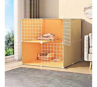 HYJYGM Cages Indoor House Cat Enclosure Cage Pet Playpen Kennels Crate Large Exercise Place For Small Animal,Onecolor-75x75x75c