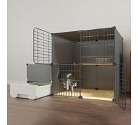 HYJYGM Cages Indoor Large Kennel Enclosure Cat Hammock Pet Playpen Animals Cage - For Small Animal,Puppies,Kitties,Bunny,One Color-111x49x7