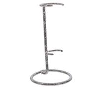 HYJYGM Crystal Display Stand Metal Base Quartz Sphere Holder Black Small Decorative Display Rack for Home and Office