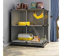 HYJYGM Indoor,Large Cage Enclosures Detachable Playpen Animals Cages,Large Exercise Place Ideal For Small Pet Cat Puppy,72x37x82cm