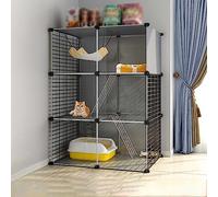 HYJYGM Indoor,Large Cage Enclosures Detachable Playpen Animals Cages,Large Exercise Place Ideal For Small Pet Cat Puppy,72x37x107cm-B