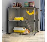 HYJYGM Indoor,Large Cage Enclosures Detachable Playpen Animals Cages,Large Exercise Place Ideal For Small Pet Cat Puppy,72x37x72cm-A