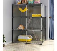 HYJYGM Indoor,Large Cage Enclosures Detachable Playpen Animals Cages,Large Exercise Place Ideal For Small Pet Cat Puppy,72x37x107cm-A