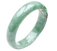 HYJYGM Jade Bangle Women Retro Chinese Style Natural Green Jade Bangle Box Apply to Mother's Day,Birthday Gifts,58-59mm