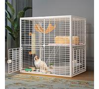 HYJYGM Large Indoor Outdoor Enclosures Cat Kennel Pet Playpen Animals Cage - For Small Animal Puppies Kitties Bunny,92x47x92cm