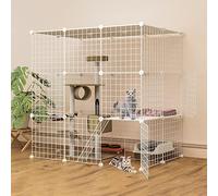 HYJYGM Large Outdoor Cages,Cat Cage Extra Large,Collapsible Pet Cage,Pet Cages Small Animals,Portable Cage,Ideal For Cat,111 * 109cm-C