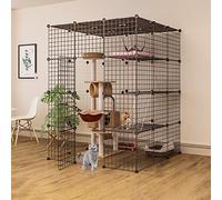 HYJYGM Large Outdoor Cages,Cat Cage Extra Large,Collapsible Pet Cage,Pet Cages Small Animals,Portable Cage,Ideal For Cat,111 * 146cm