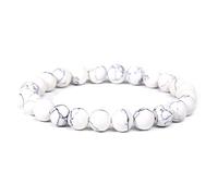 HYJYGM Men's Natural Tiger Eye Lapis Lazuli Beads Bangle Elastic Bracelet - 8mm Polished Stones for Gifts and Occasions