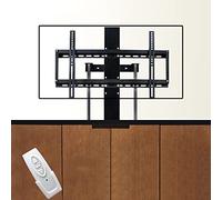 HYJYGM Motorized TV Lift, TV Lift Mechanism Stroke Length 80cm/31.4inch, Electric Height Adjustable TV Stand for 37" to 75" TVs Up to 600x400 VESA