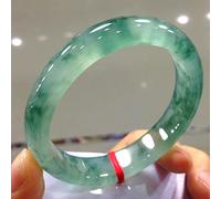 HYJYGM Natural Green Jade Bangle Jasper Fashion Charm Jewellery Accessories Hand-Carved Gifts for Women,59mm