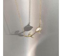 HYJYGM Rose Flower Necklaces for Women Tulips Sparkling Pendant Jewelry Valentine's Day Gifts