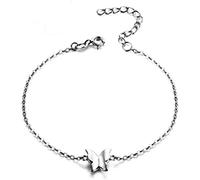 HYJYGM Sterling Silver, ，Crystal Bangle s for Sterling Silver For Women,Women 925 Sterling Silver Fashion Butterfly Exquisite Ladies Sterling Silv