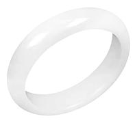 HYJYGM White Jade Bangle for Women Natural Stone Jadeite Bangles Jewelry with Gift Box