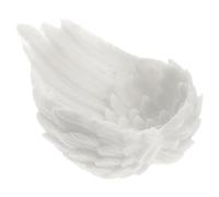 HYJYGM Wing-Shaped Crystal Stand Resin Base Desktop Display Holder Light Plumage Sphere Holder for Home Office Decoration