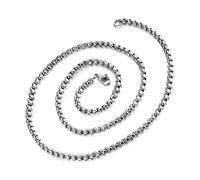 HYJYGX Acero, joyería para Hombre Cuerda Langosta clopa Accesorios de Cadena de Cadena Joya para Novio