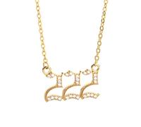 HYJYGX Aurora de Números Ángeles Cuello Pendentín Holográfico para Mujer