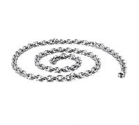 HYJYGX Cadena de Acero Inoxidable, Cadenas de Hombres Claza de Langosta ACCESORIA S Joyería para Novio