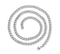 HYJYGX Cadena de Ligar para Hombres y Niños, Medidas: 6/7MM x 60CM - Material Ecológico Libre de Plomo