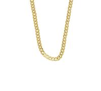 HYJYGX Cadena de Oro con Llave de Enlace 7MM para Hombre Niño, Estirpe de Acero Inoxidable, Longitud: 45CM