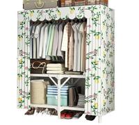 HYKJCSS Almarios para Hogar Armario Plegable, Organizador De Ropa, Estante De Almacenamiento For Dormitorio, Oficina En Casa Almarios para Ropa(Multi-colored2,100x45x170cm)