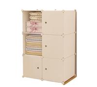 HYKJCSS Almarios para Hogar Asamblea Simple del Guardarropa For El Gabinete De Ropa del Hogar del Dormitorio con La Ropa Colgante Almarios para Ropa(75x37x111cm)