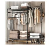 HYKJCSS Almarios para Hogar Guardarropa Portátil Independiente del Paquete del Organizador del Armario Simple For El Dormitorio Interior Almarios para Ropa(150x37x165cm)