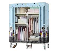 HYKJCSS Almarios para Hogar Habitación De Alquiler De Dormitorio De Guardarropa De Tela De Guardarropa De Combinación Simple con Almacenamiento De Ensamblaje Almarios para Ropa(88 * 45 * 170CM)