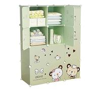 HYKJCSS Almarios para Hogar Organizador De Guardarropa Combinado Plástico De Pie Robusto Cubo Ropa Dormitorio Hogar Almarios para Ropa(111X37X147CM)