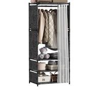 HYKJCSS Almarios para Hogar Organizador Simple De La Ropa del Estante De La Ropa del Armario con La Cubierta De Tela For El Hogar del Dormitorio Almarios para Ropa