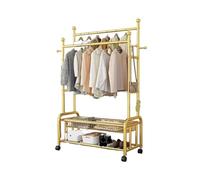 HYKJCSS Almarios para Hogar Perchero Rodante con Ruedas De Bloqueo, Armario Portátil For Colgar Ropa, Perchero Almarios para Ropa(100x170x45cm)