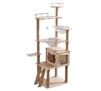 HYKJCSS Arbol Gatos Torre para Gatos Árbol De Madera para Gatos De Interior, Árbol para Gatos Grandes, Torre Moderna para Rascar Gatos con Cesta Rascador Árbol para Gato